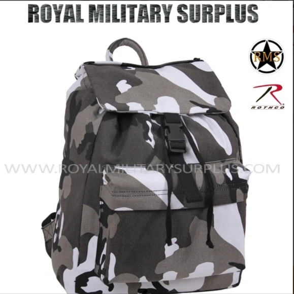 Military Rothco Canvas Daypack - Picture 1 of 6